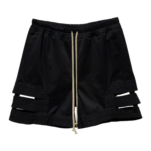 Shorts Holgados con Panel de Encaje y Cordón Ajustable - Image 10