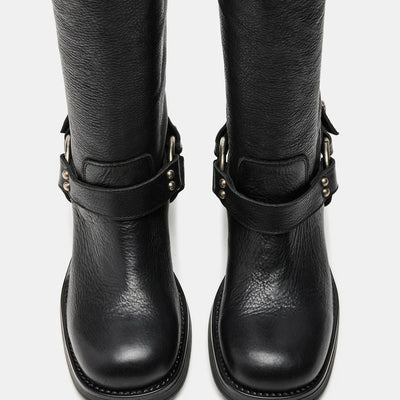 Botas Altas con Hebilla de Punta Redonda - Image 4