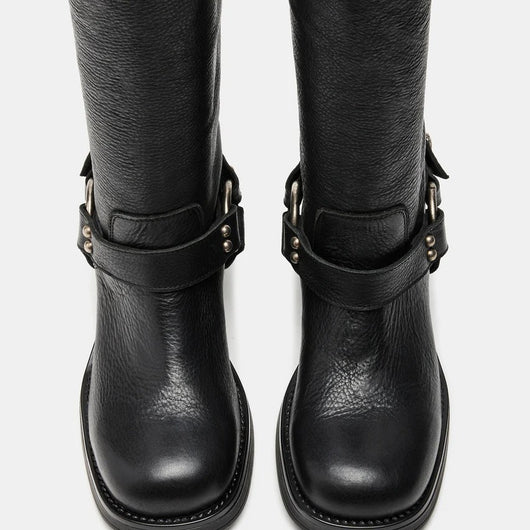 Botas Altas con Hebilla de Punta Redonda - Image 4