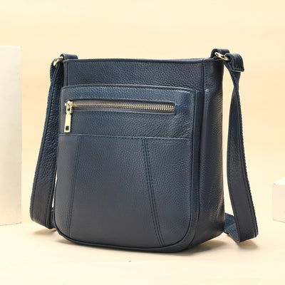 Bolso Mensajero de Cuero Genuino Primera Capa para Mamás Modernas - Image 8