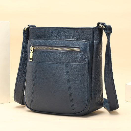 Bolso Mensajero de Cuero Genuino Primera Capa para Mamás Modernas - Image 8