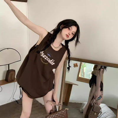 Blusa Suelta sin Mangas con Tirantes Ajustables para Mujer - Image 3