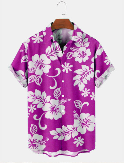 Camisa Estampada de Color Sólido para Hombre - Image 6
