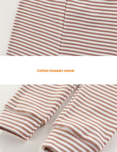 Pantalones de Algodón para Bebé Protección Abdominal Cintura Alta Transpirables - Image 8