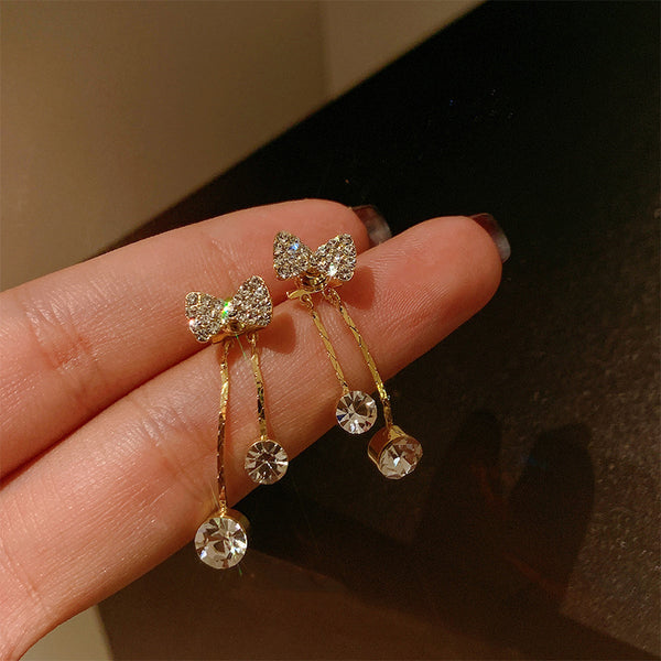 Aretes de Moño con Borlas - Estilo Dulce y Fashionable para Mujeres - Image 6