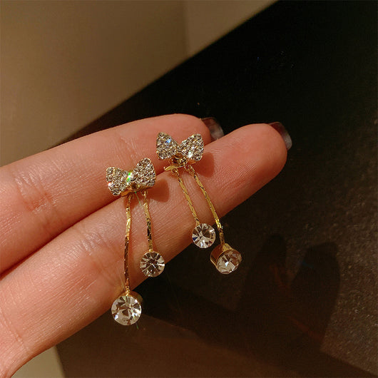 Aretes de Moño con Borlas - Estilo Dulce y Fashionable para Mujeres - Image 6