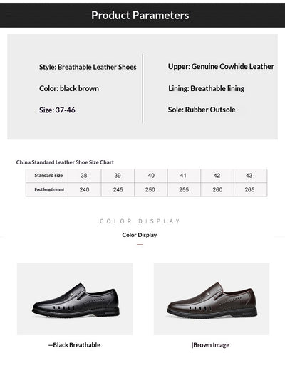 Zapatos Casuales de Cuero Genuino para Hombre - Suela Plana Antideslizante - Image 12