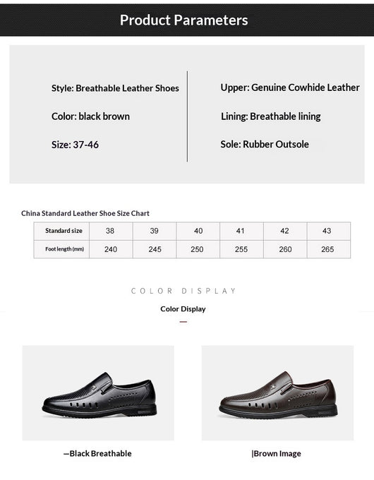 Zapatos Casuales de Cuero Genuino para Hombre - Suela Plana Antideslizante - Image 12