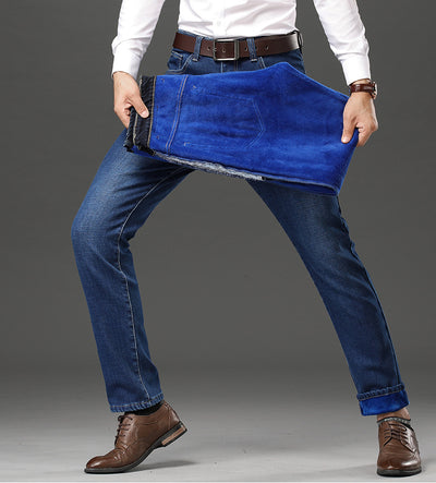 Jeans Rectos Holgados Gruesos para Hombre - Image 15