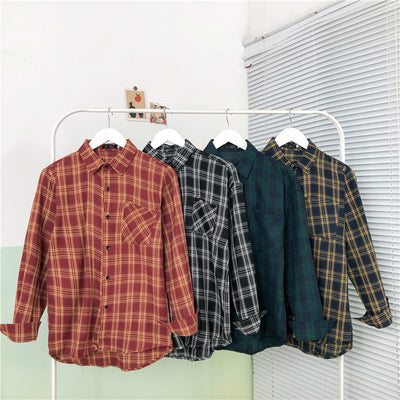 Camisa Tipo Jacket de Cuadros Flanela Estilo Americano para Hombre - Image 15