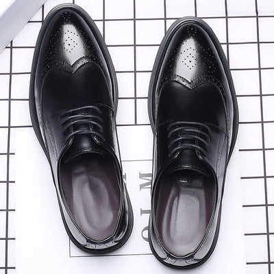Zapatos de Cuero Oxford Estilo Británico para Hombre - Elegancia Profesional - Image 4