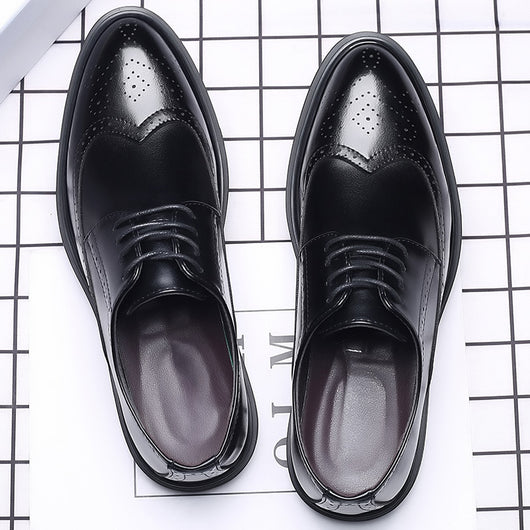 Zapatos de Cuero Oxford Estilo Británico para Hombre - Elegancia Profesional - Image 4