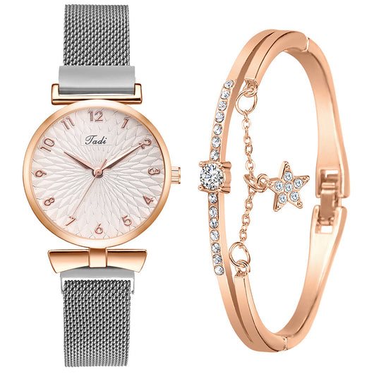 Reloj de Pulsera Dama con Malla Elegante y Movimiento de Cuarzo - Image 16