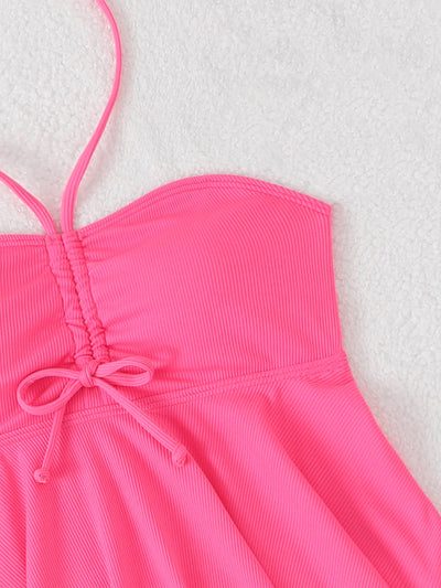 Bikini Dos Piezas con Halter y Falda Asimétrica - Image 31