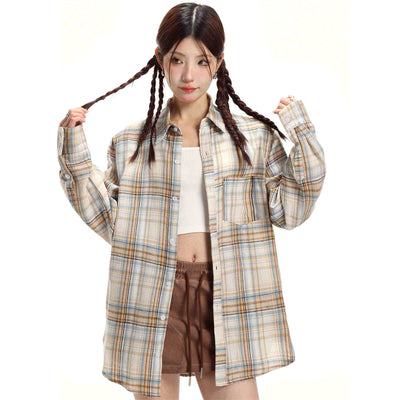 Camisa Larga de Protección Solar Estilo Retro para Mujer - Image 31