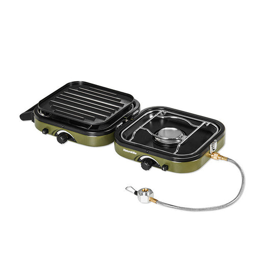 Estufa Portátil de Doble Quemador para Camping y Picnic - Image 6