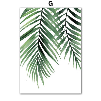 Lámina Decorativa Hoja Monstera Acuarela Verde - Image 11