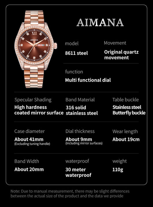 Reloj de Mujer Diamond Disc Cuarzo Serie Log - Image 12
