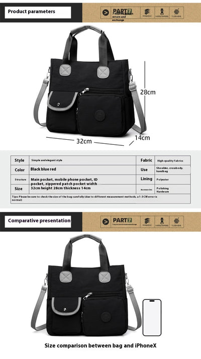 Bolso Crossbody de Nylon para Mujer - Gran Capacidad y Portabilidad - Image 9