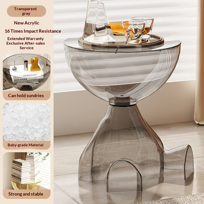 Mesa de Centro Transparente Estilo Osito de Peluche para Sala y Dormitorio - Image 9