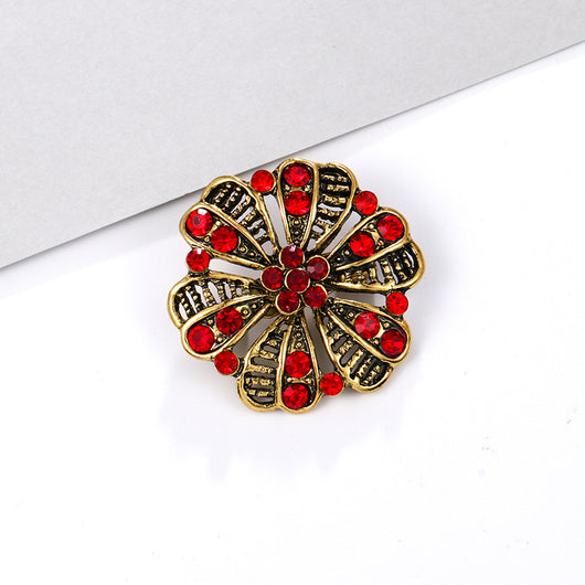 Broche de Aleación con Cristales de Fantasía Pequeño - Image 16