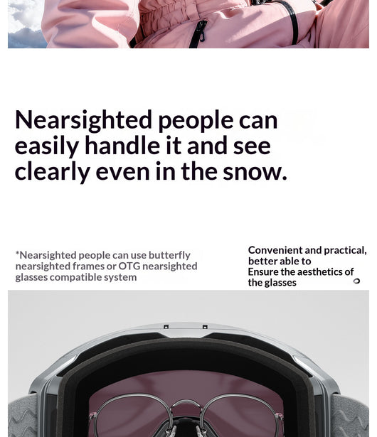 Gafas de Esquí Abatibles Anti-empañamiento Profesionales Resistentes al Viento - Image 15