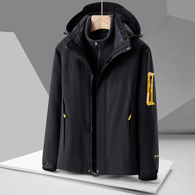 Chaqueta Impermeable Cortavientos con Forro Interior Desmontable - Image 5