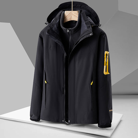 Chaqueta Impermeable Cortavientos con Forro Interior Desmontable - Image 5