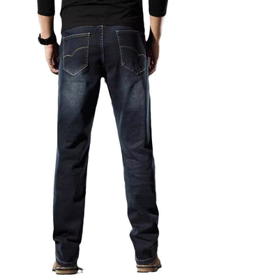 Jeans Rectos Elásticos para Hombre - Primavera Otoño Fit Cómodo - Image 4