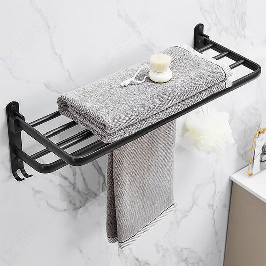 Toallero de Aluminio Espacial para Baño Sin Perforación