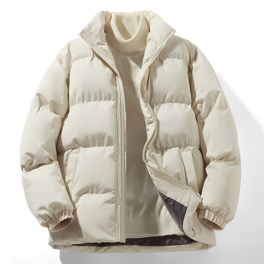 Abrigo Suelto Estilo Hong Kong Cuello Alzado Algodón Otoño Invierno - Image 8