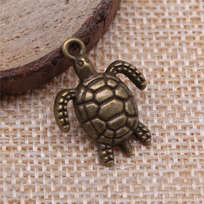 Pendiente Tortuga Marina de Joyería Artesanal Multicolor DIY - Image 3