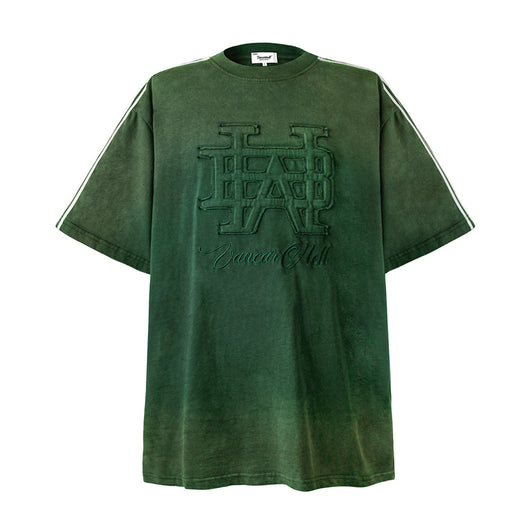 Playera Casual con Parche de Letras Bordadas para Hombre