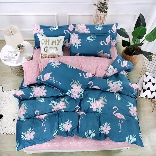 Juego de Cama de Cuatro Piezas Cashmira Vegetal Cepillada con Diseño Cartoon - Image 2