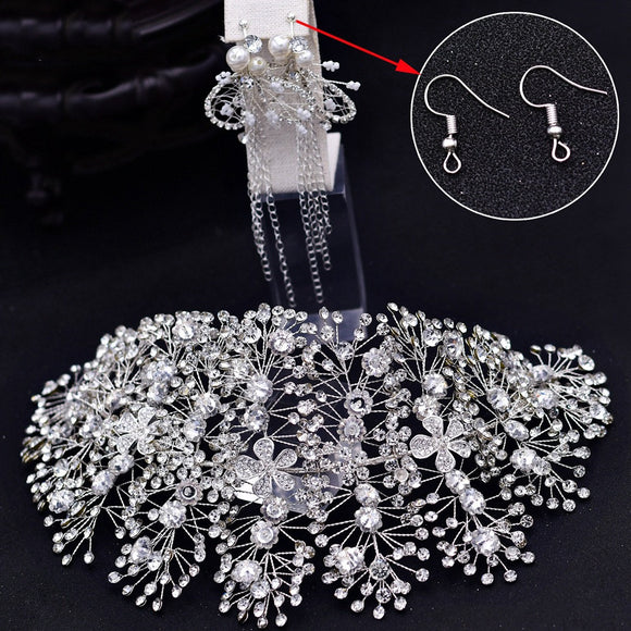 Accesorios para el Cabello Nupcial con Cristales Rhinestone Hechos a Mano