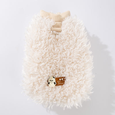 Abrigo Cálido para Mascotas Pequeñas con Diseño de Oveja Esponjosa y Panda - Image 6