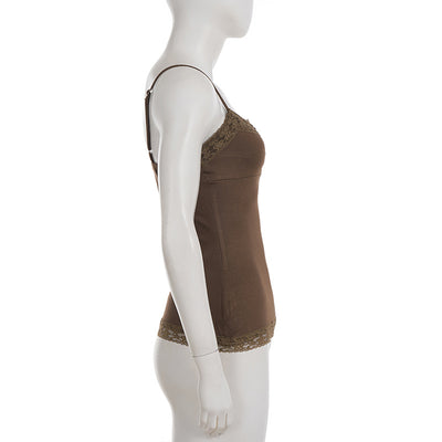 Camiseta Escotada con Patchwork de Encaje y Botones - Image 14