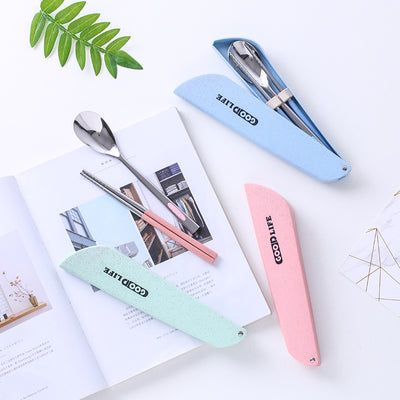 Juego de Cubiertos Ecológicos de Trigo con Palillos y Cuchara - Image 8