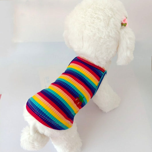 Chaleco Rayado de Cereza para Perros Pequeños - Image 5