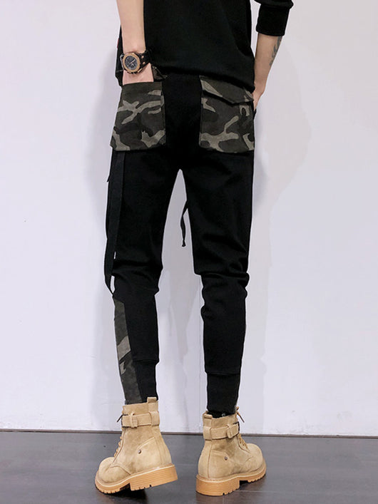 Overol Casual Funcional Camuflado con Costuras de Personalidad Slim - Image 10