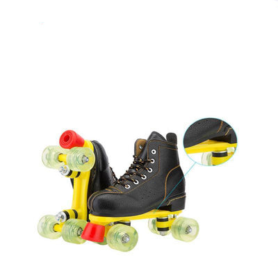 Patines de Cuatro Ruedas Dobles Profesionales con Luces LED - Image 2