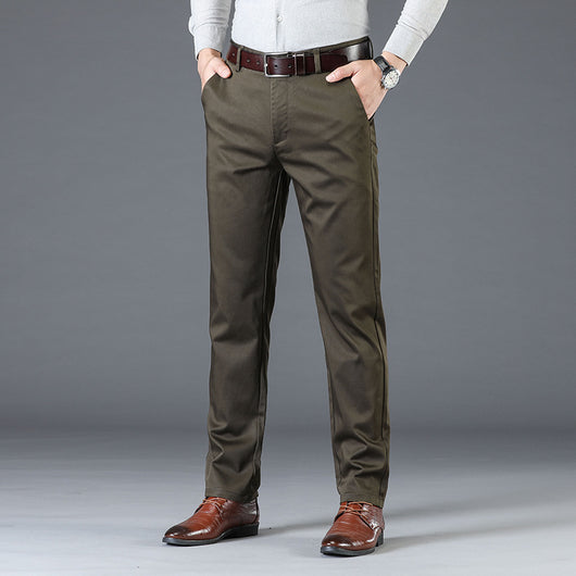 Pantalones Business Casual Rectos Holgados Versátiles - Image 10