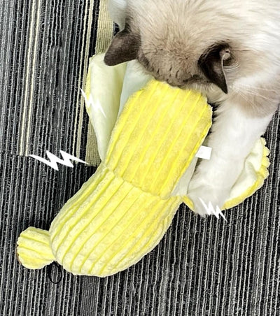 Juguete Interactivo de Plátano para Gatos con Sonido Crujiente y Catnip - Image 6