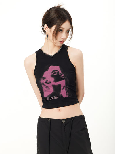 Blusa Estampada Ajustada de Punto para Mujer - Image 3
