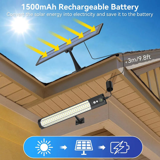 Lámpara Solar Exterior con Control Remoto Individual