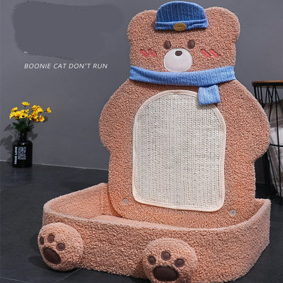 Rascador Vertical para Gatos con Cuerda de Cáñamo y Estante