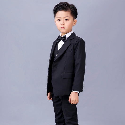 Traje Formal Elegante para Niños - Conjunto Negro Completo para Bodas y Eventos - Image 6