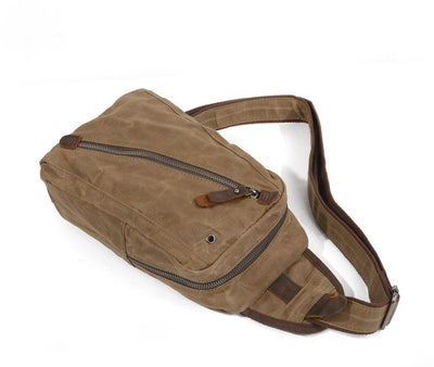 Bolsa de Pecho Multifuncional en Lona para Hombre - Image 12