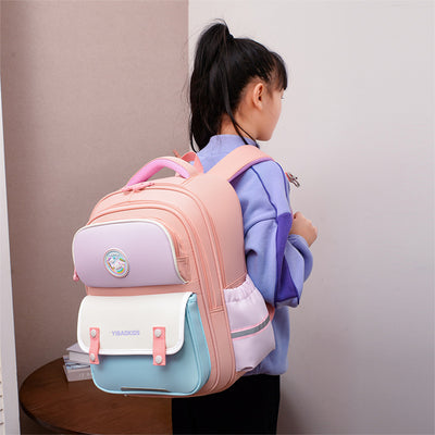 Mochila Escolar Ergonómica con Protección de Espalda y Múltiples Compartimentos