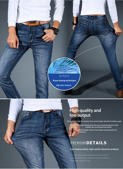 Jeans Slim Fit Elásticos Estilo Coreano Retro para Jóvenes - Image 14